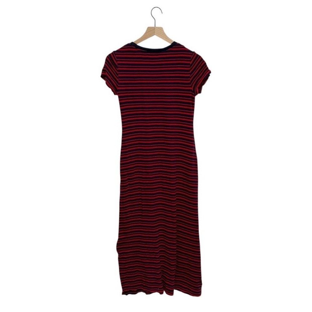 Lauren Ralph Lauren Women's Striped Maxi Dress Size Small Navy Red 100% Cotton - Picture 3 of 12